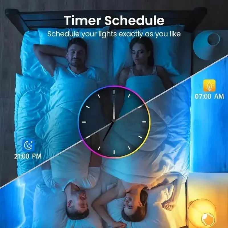 150FT Smart Led RGB LED Lights Music Sync Color Changing Light with App DailySale