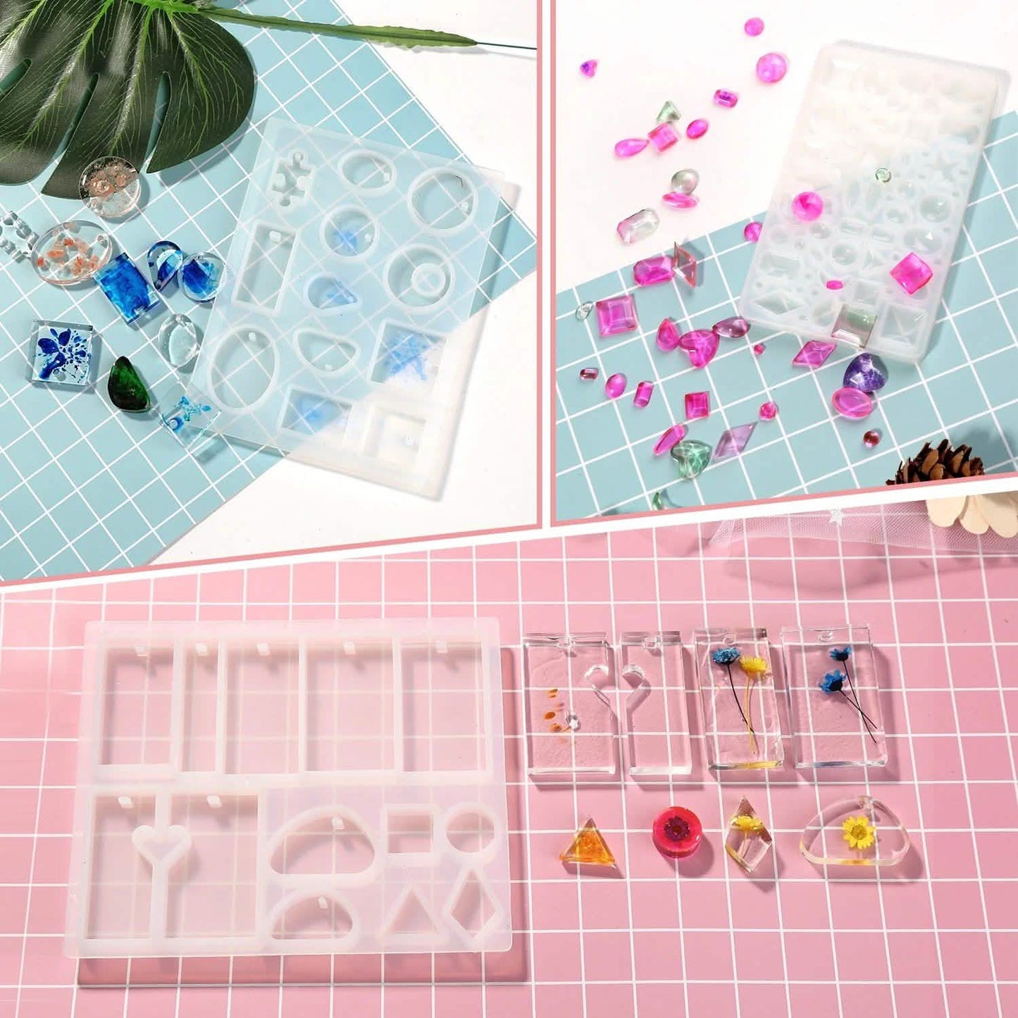 155-Piece: DIY Silicone Casting Molds Tool Jewelry Making Mould Set DailySale