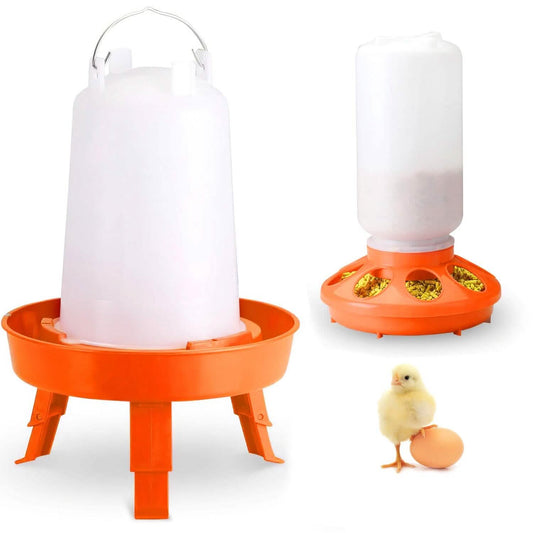 1.5L Chicken Feeder Adjustable Height Waterer Set DailySale