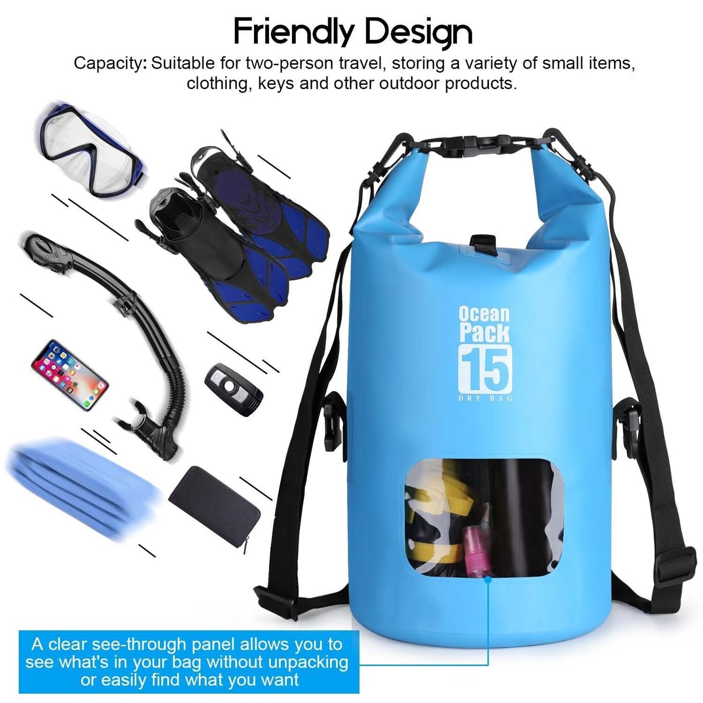15L Waterproof Lightweight Dry Bag DailySale