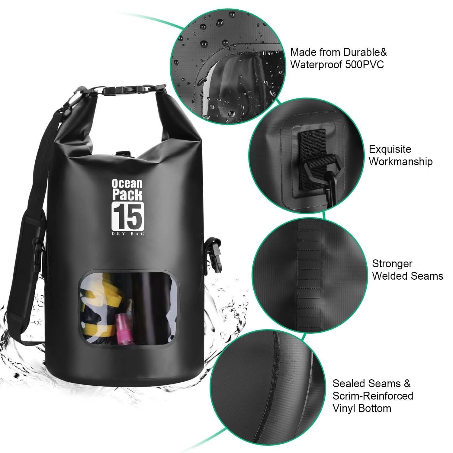 15L Waterproof Lightweight Dry Bag DailySale