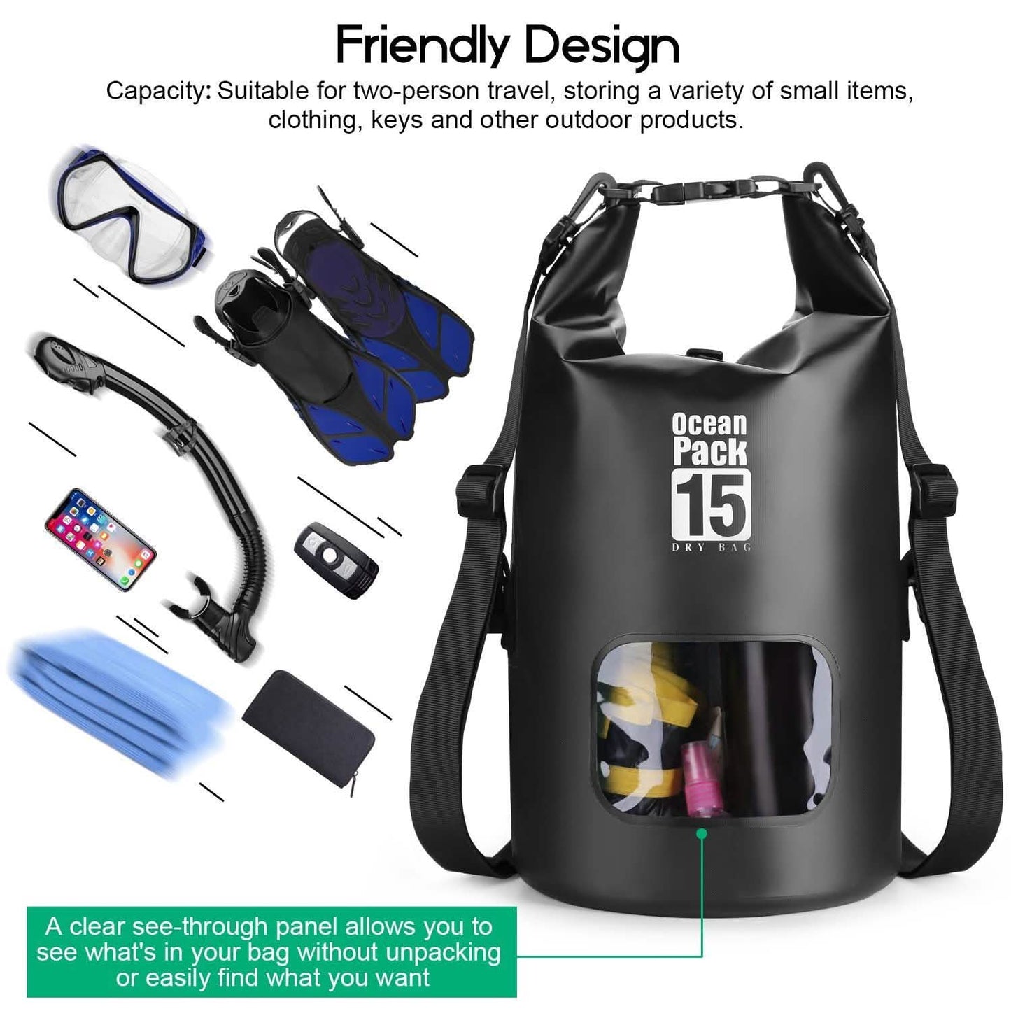 15L Waterproof Lightweight Dry Bag DailySale