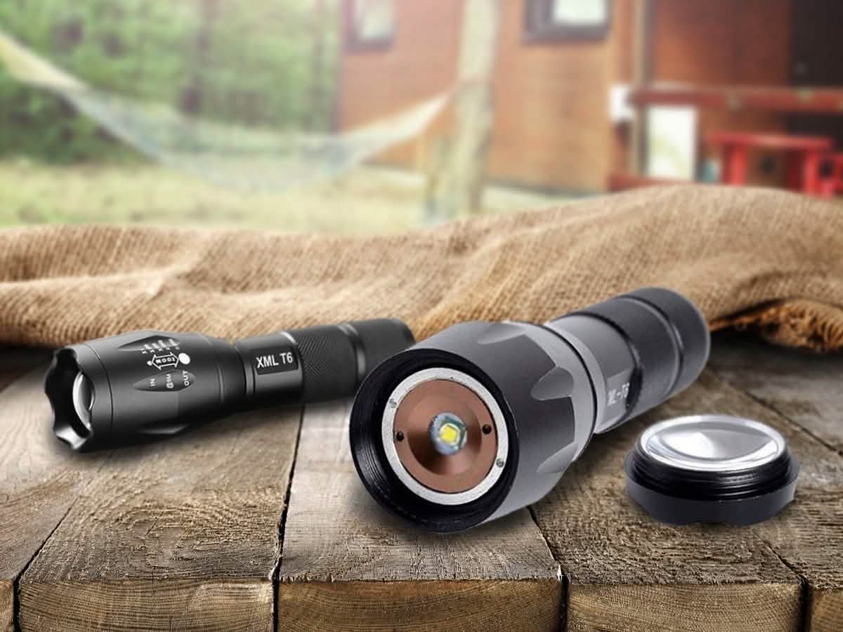1600 Lumen Aluminum Alloy Tactical Flashlight with Zoom DailySale