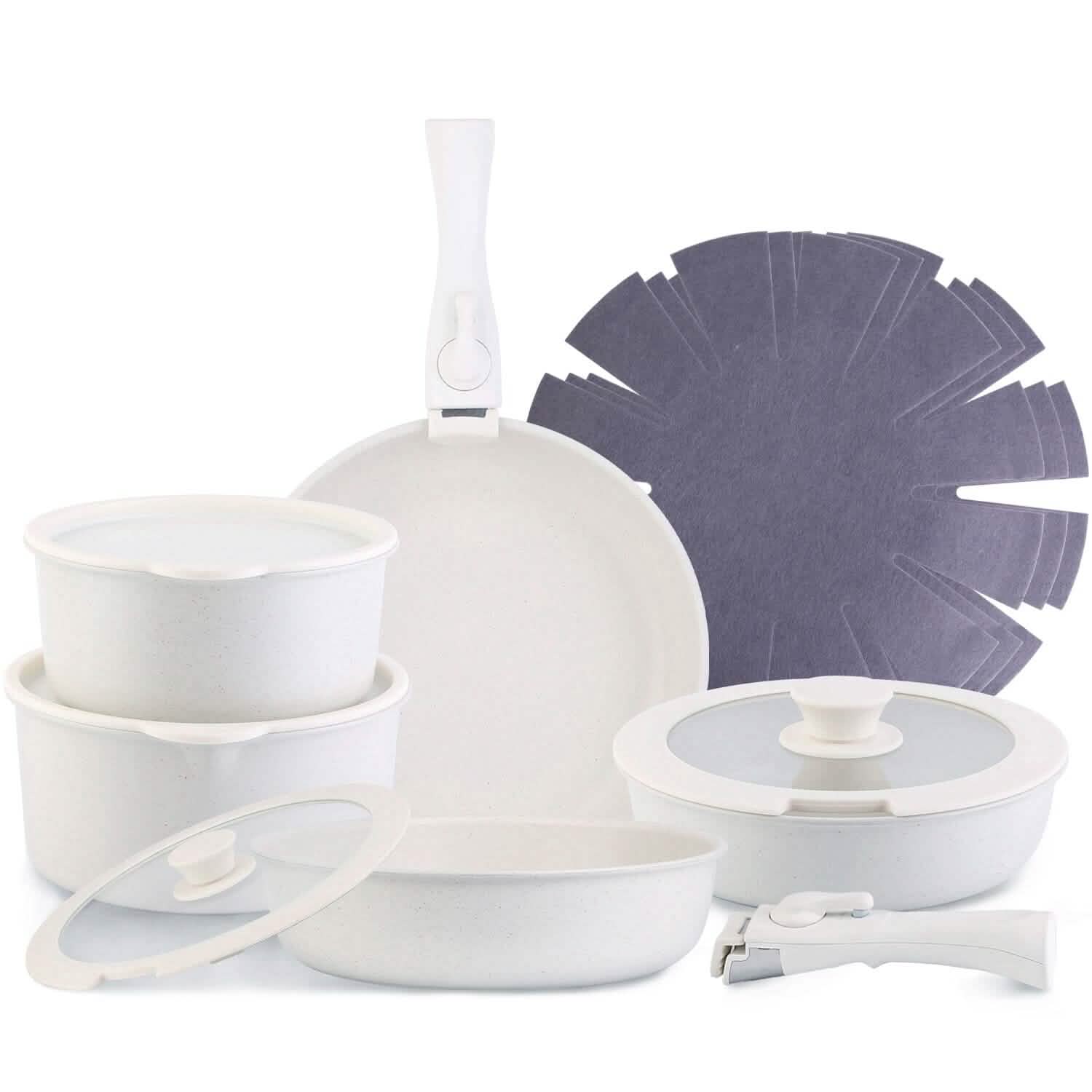 17-Pieces: Nonstick Cookware Set Induction Kitchen Pots and Pans DailySale