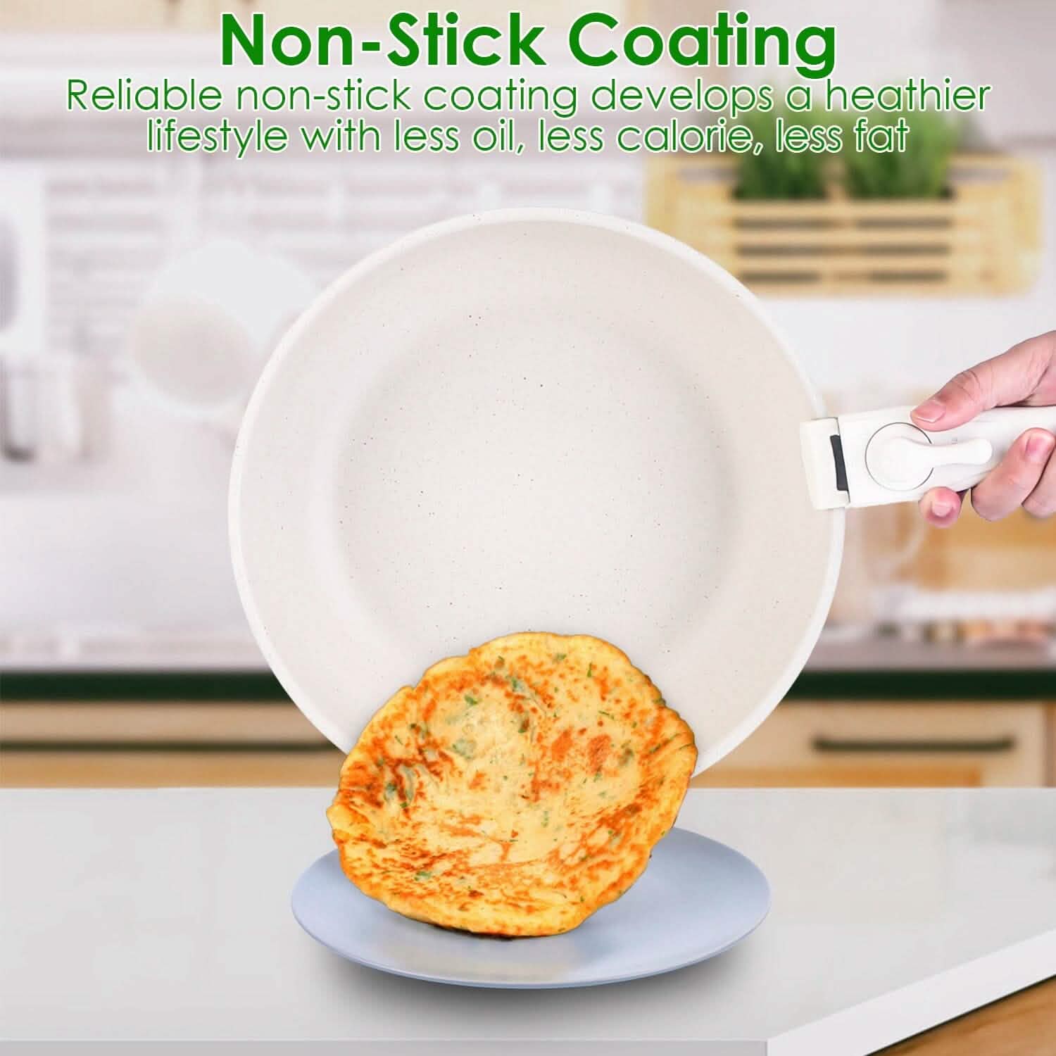 17-Pieces: Nonstick Cookware Set Induction Kitchen Pots and Pans DailySale