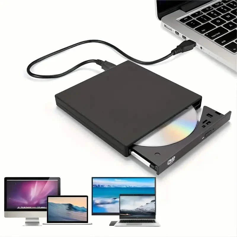 External CD/DVD Drive – USB 3.0 Slim Portable CD-RW/DVD-RW Burner for PC & Laptop DailySale