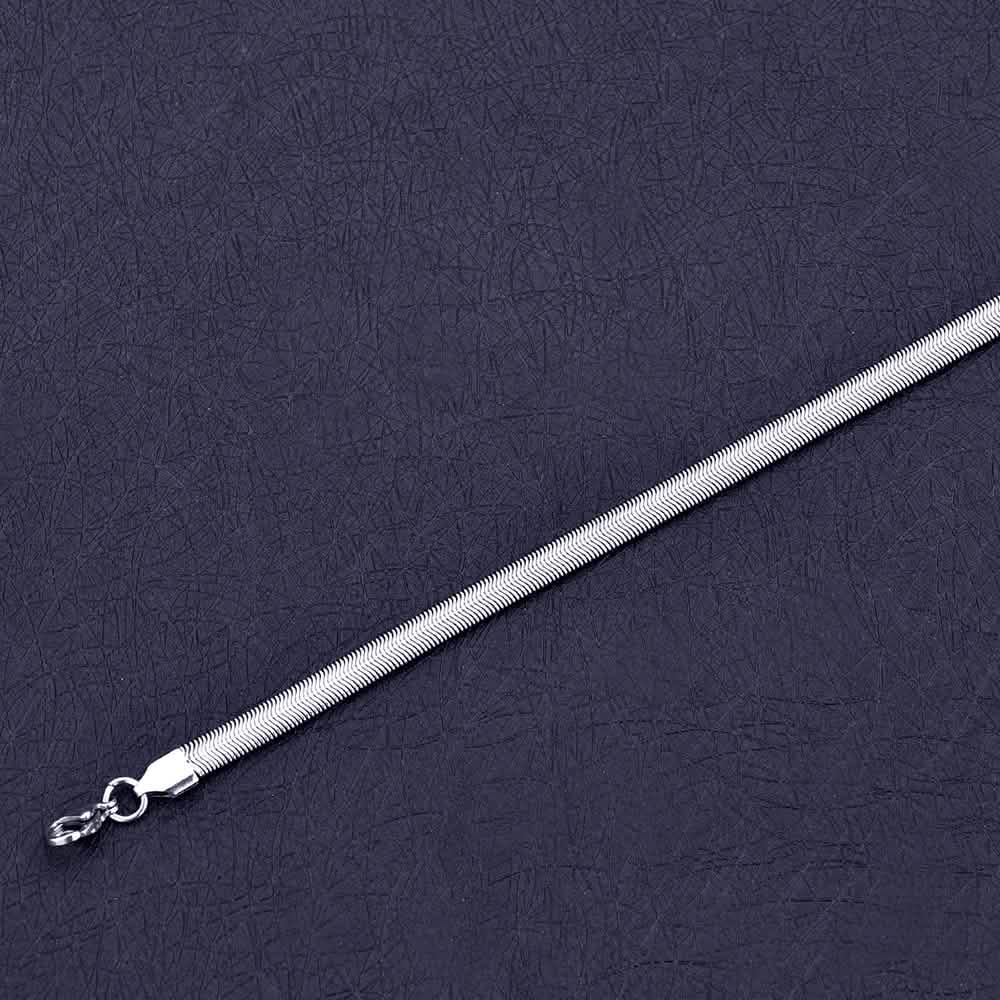 6mm Stainless Steel Snake Chain Bracelet – Unisex DailySale