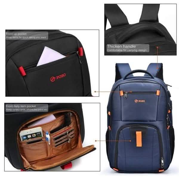 17.3 Inch USB Charging Laptop Briefcase/Backpack DailySale