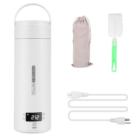 17Oz Stainless Steel Travel Electric Kettle with 4 Temperature Preset Modes DailySale