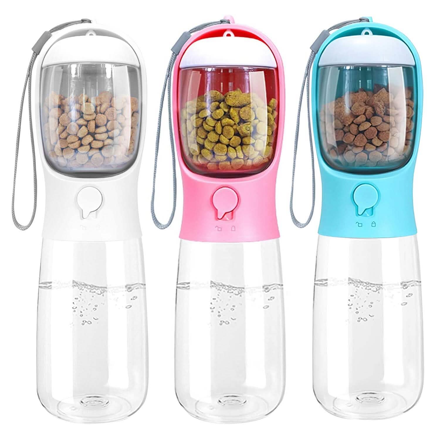 18.6 oz Portable Dog Water Dispenser with Detachable Food Container DailySale