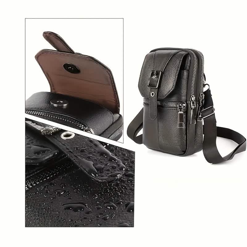 Men’s Genuine Leather Waist Bag Wallet DailySale