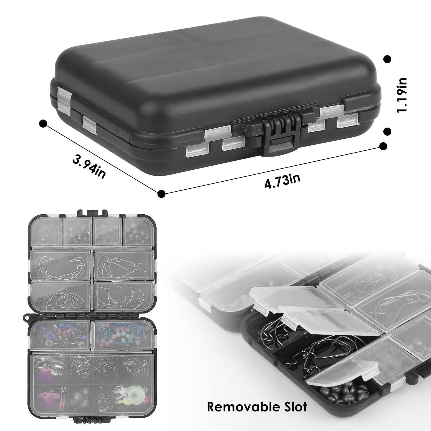 188-Pieces: Portable Fishing Accessory Kit with Tackle Box DailySale