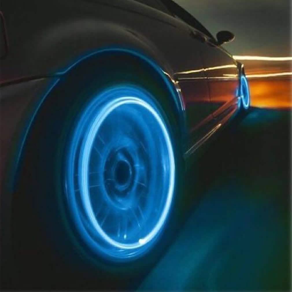 4-Pack: Motion Activated LED Tire Valve Stem Lights DailySale