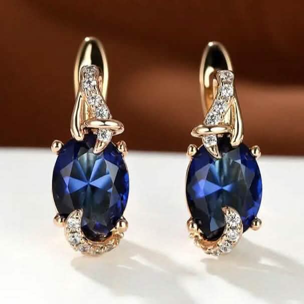 18K Gold Stone Stud Earrings DailySale