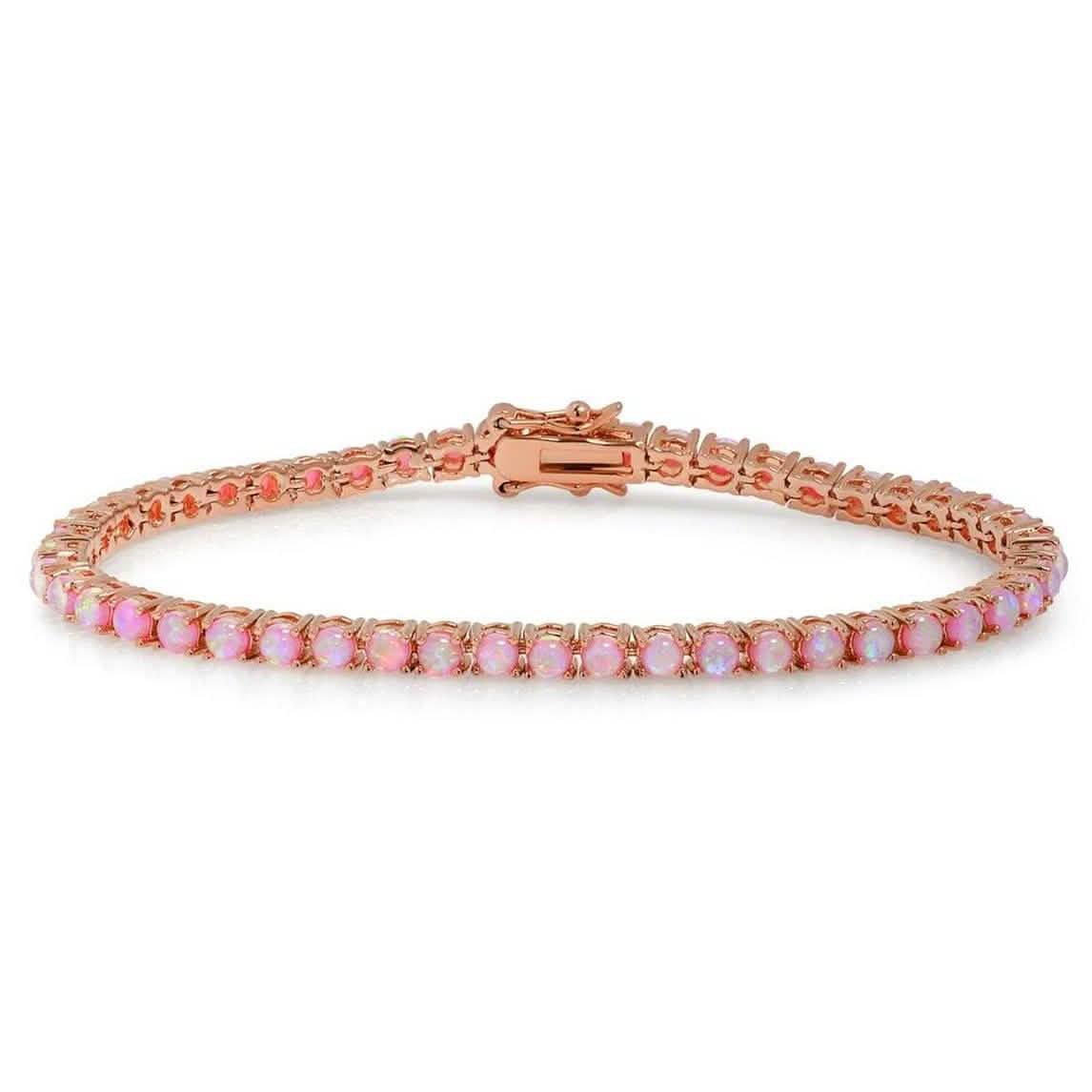18K Gold Plated Opal Tennis Bracelets DailySale