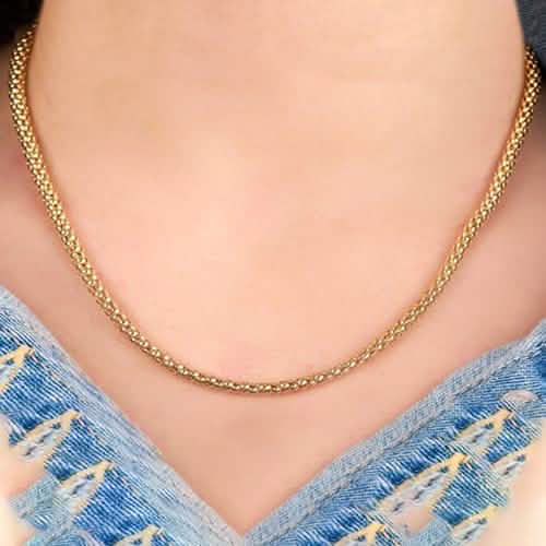 18K Gold Plated Popcorn Chain DailySale