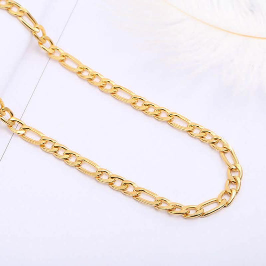 18k Solid Gold Figaro Chain 2.0mm Necklace DailySale