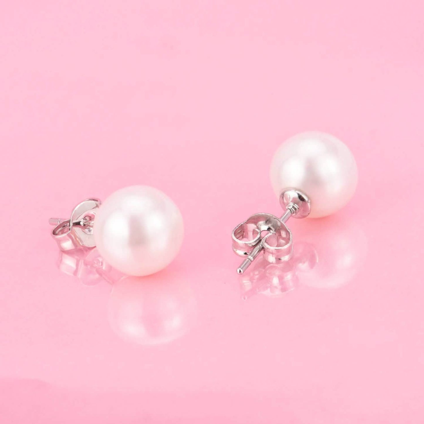 18K White Gold 4.00 CTTW Cultured Pearl Earring DailySale