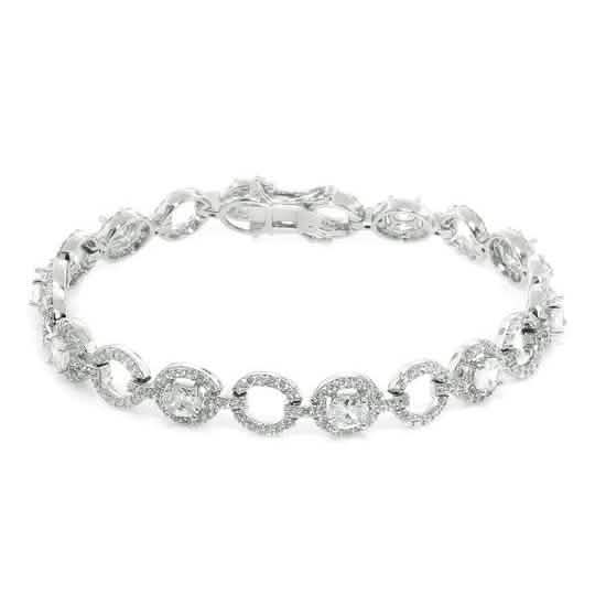 18K White Gold Plated Tennis Bracelets DailySale
