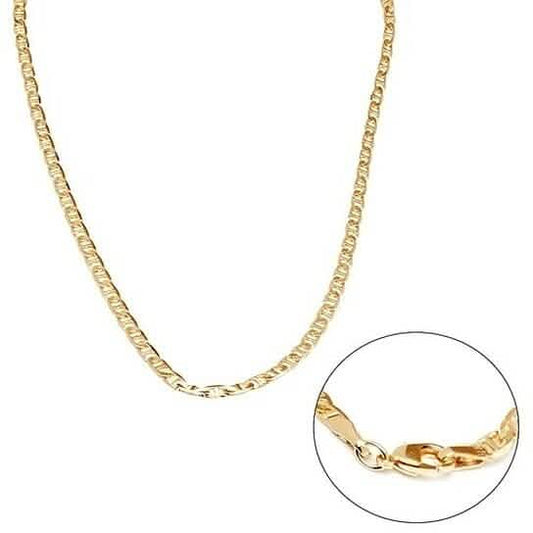 18k Yellow Gold Filled 24"Mariner Link Chain Unisex DailySale