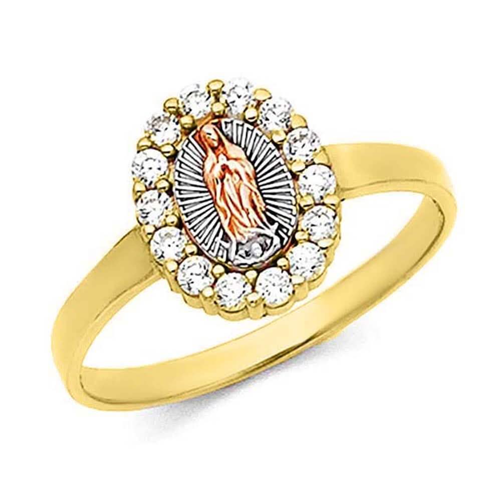 18kt Gold Plated Marry Simulated Diamond Ring DailySale