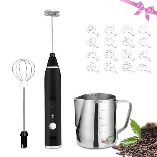 19-Pack: USB Electric Milk Coffee Frother Pitcher Set DailySale