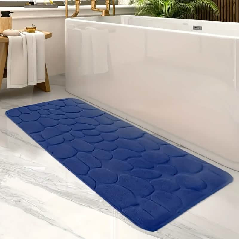 Ultra-Soft Memory Foam Bath Mat – Non-Slip, Absorbent (Gray Hexagon) DailySale