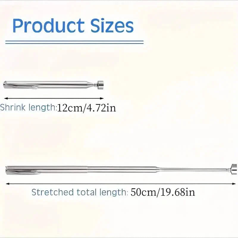 3-in-1 Telescopic Magnetic Grabber Tool – Stainless Steel, Non-Electric DailySale