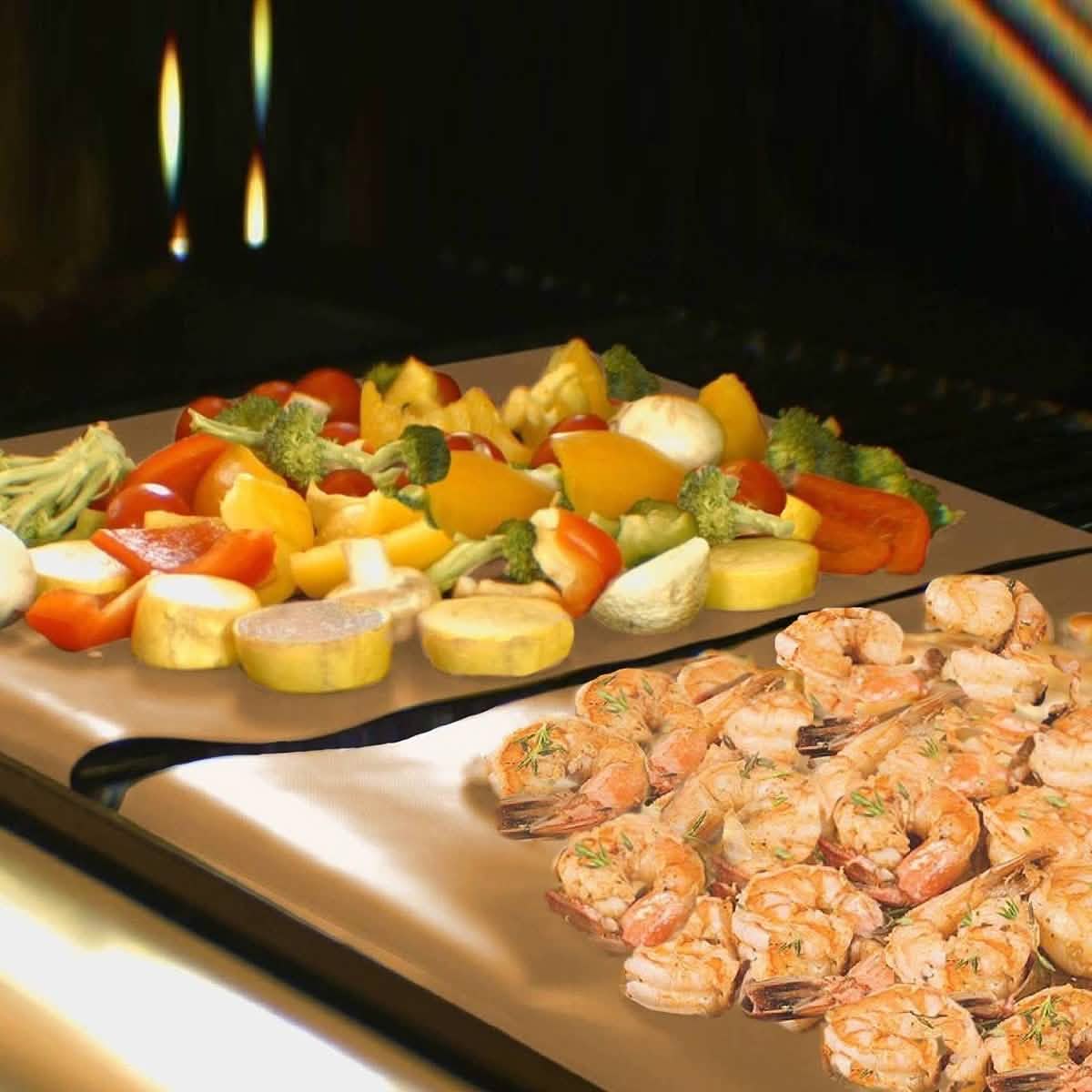2-Pack: Copper-Infused Grill and Bake Mat DailySale