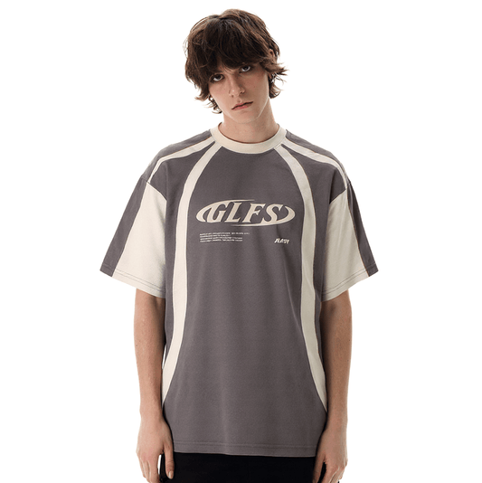 Retro Color-Blocking T-Shirt - 90s Vintage Sport Aesthetic | Fashionbuy - FASHIONBUY