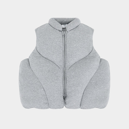 Contour Stitch | Padded Puffer Vest - Luxuryurbanwear