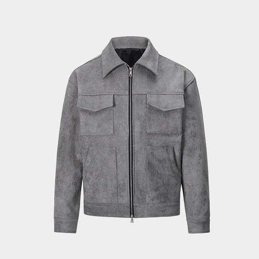 Premium Urban Suede Bomber Jacket - Luxury Streetwear | LuxuryUrbanwear - Luxuryurbanwear