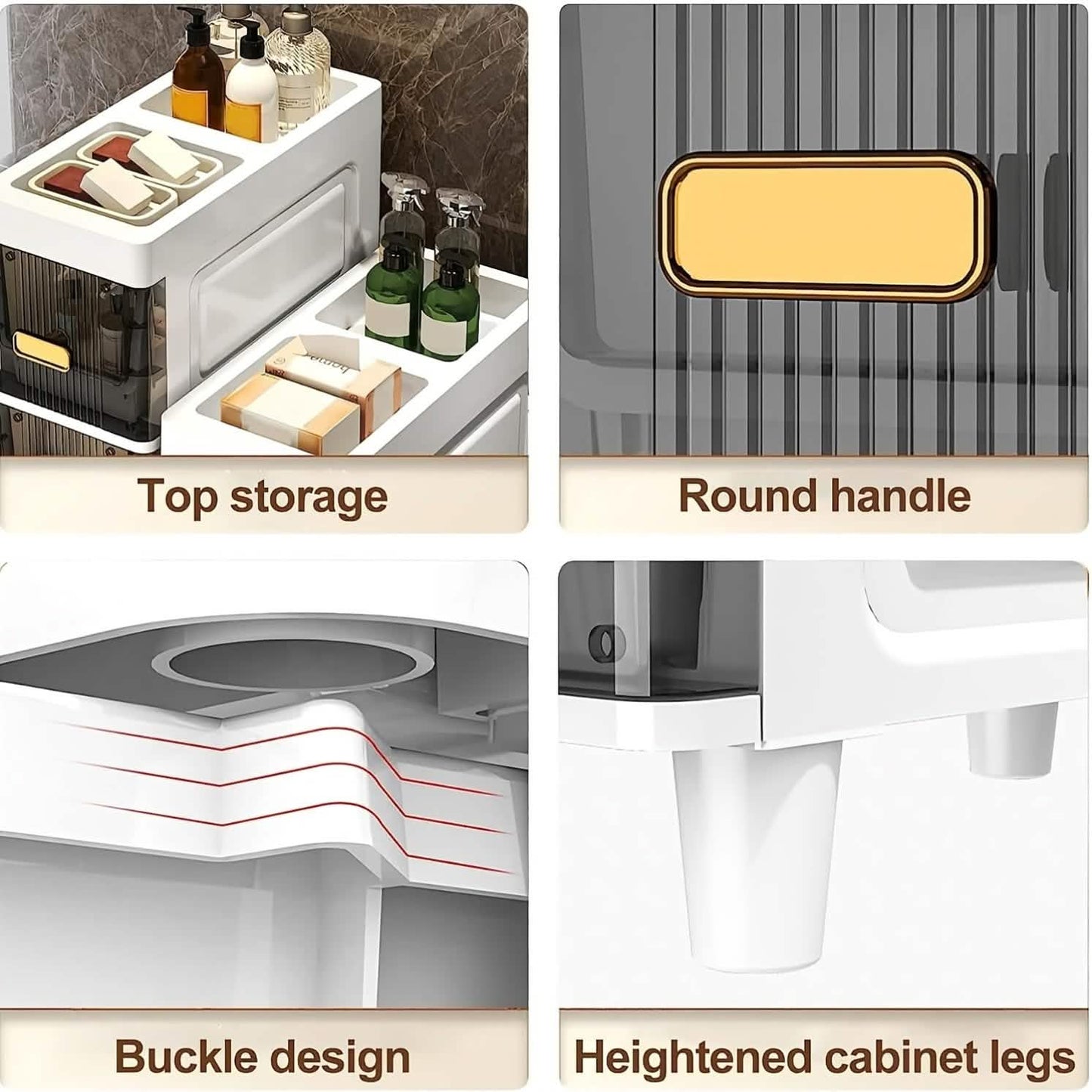 Slimline Multi-Drawer Storage Cabinet – 3, 4, or 6 Layer DailySale