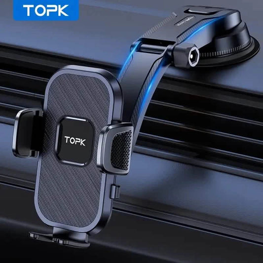 TOPK D38C Car Phone Holder – Adjustable Dashboard Mount DailySale
