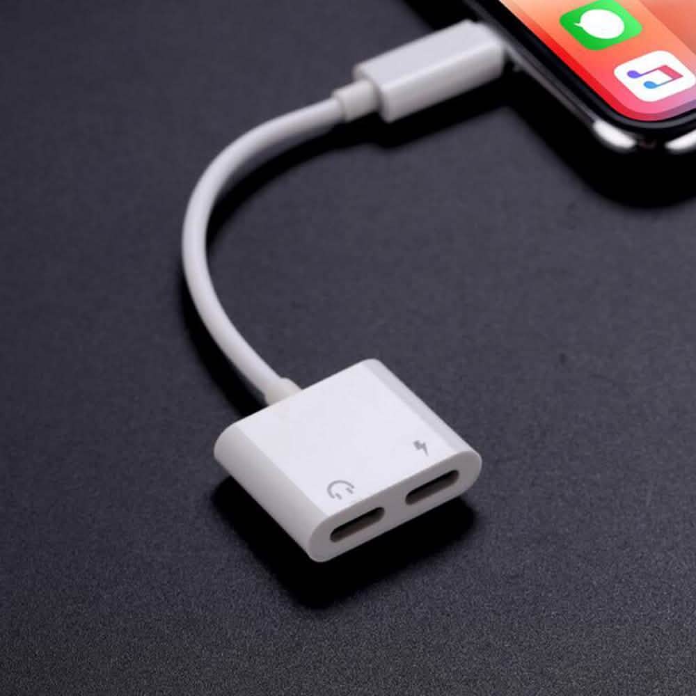 2-in-1 for Lightning Adapter For iPhone 7 8 Plus 10 X DailySale