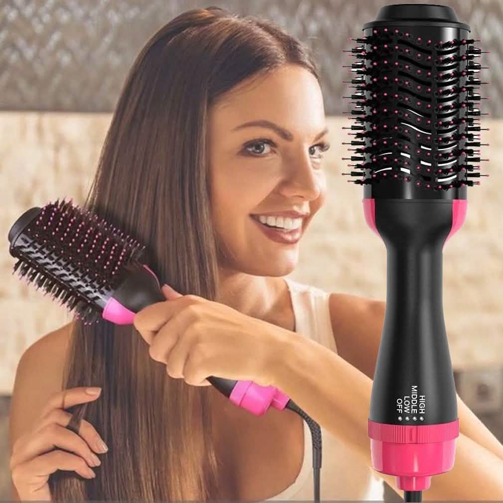 2-in-1 Hair Dryer Volumizer Hot Hair Brush Roller Comb DailySale