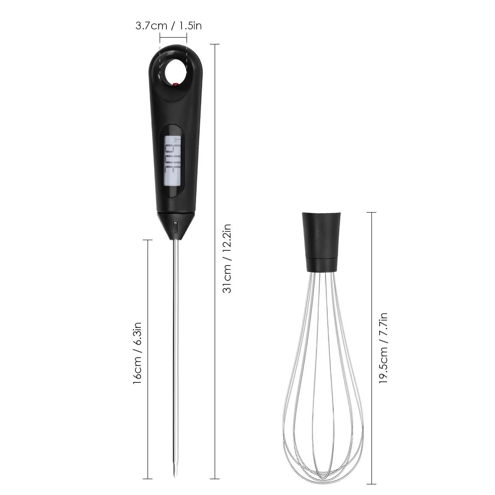 2-in-1 Instant Read Food Thermometer and Egg Whisk DailySale