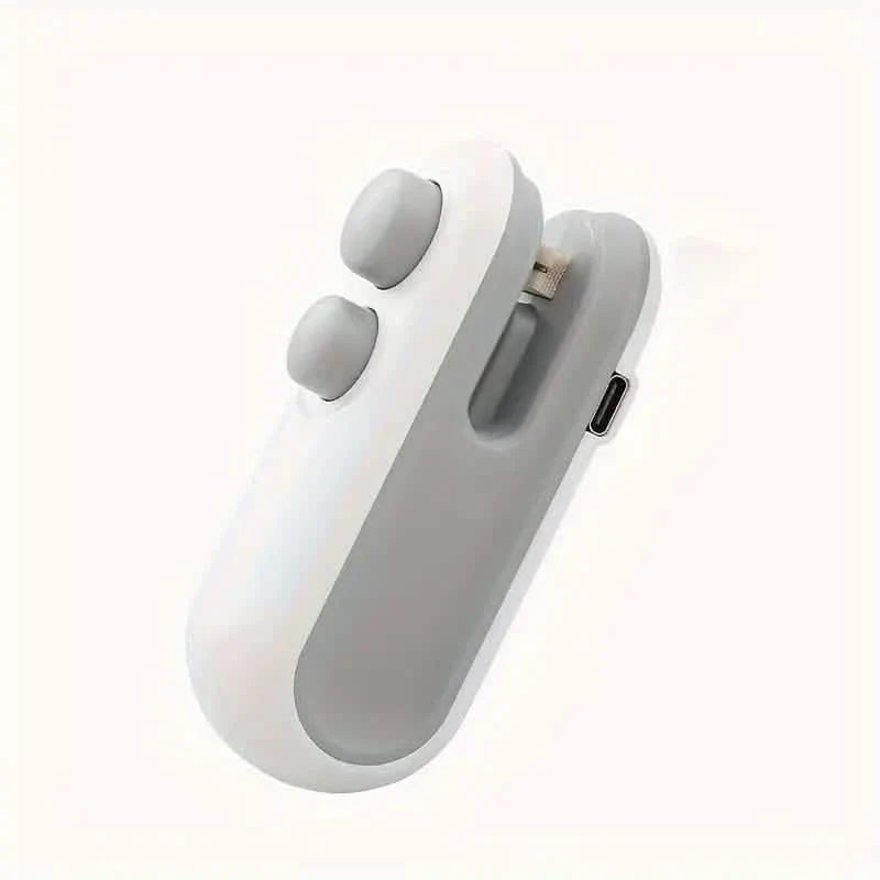 2-in-1 Mini Bag Sealer For Snacks, USB Rechargeable Plastic Heat Sealer With Cutter DailySale