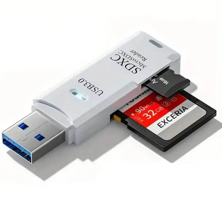 2-in-1 Multi Card Reader USB 3.0 Micro SD TF Card Memory Flash Drive Adapter DailySale
