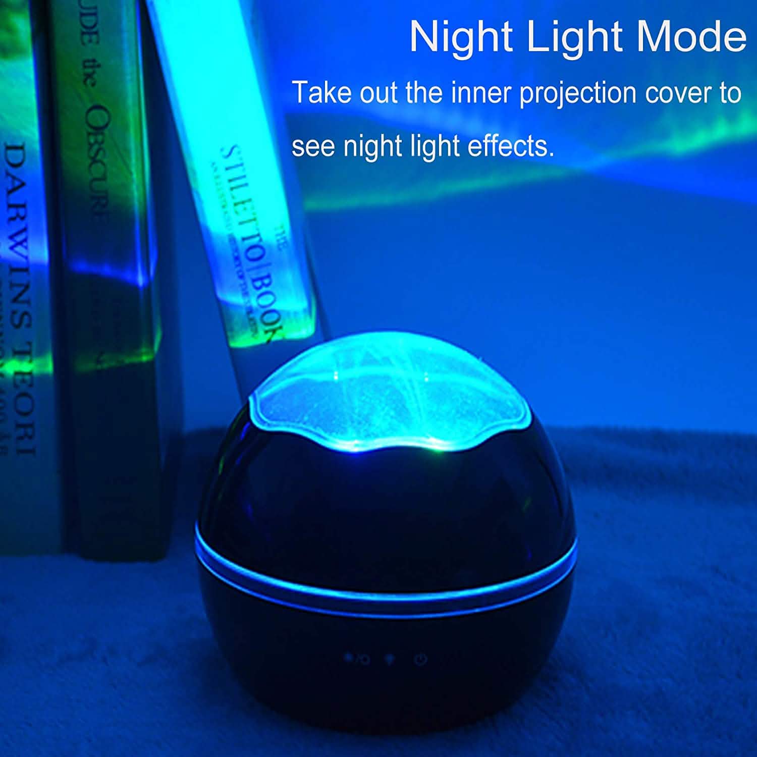 2-in-1 Ocean Star Night Light Projector Lamp 360 Degree Rotating DailySale
