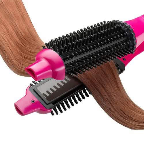 2-in-1 Perfecter Flat Iron Hair Straightener and Hot Round Brush DailySale