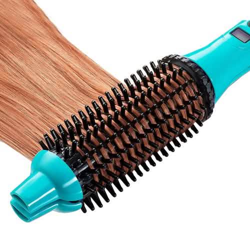 2-in-1 Perfecter Flat Iron Hair Straightener and Hot Round Brush DailySale