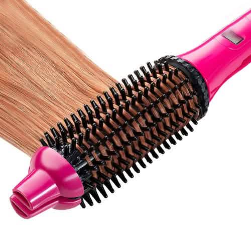 2-in-1 Perfecter Flat Iron Hair Straightener and Hot Round Brush DailySale