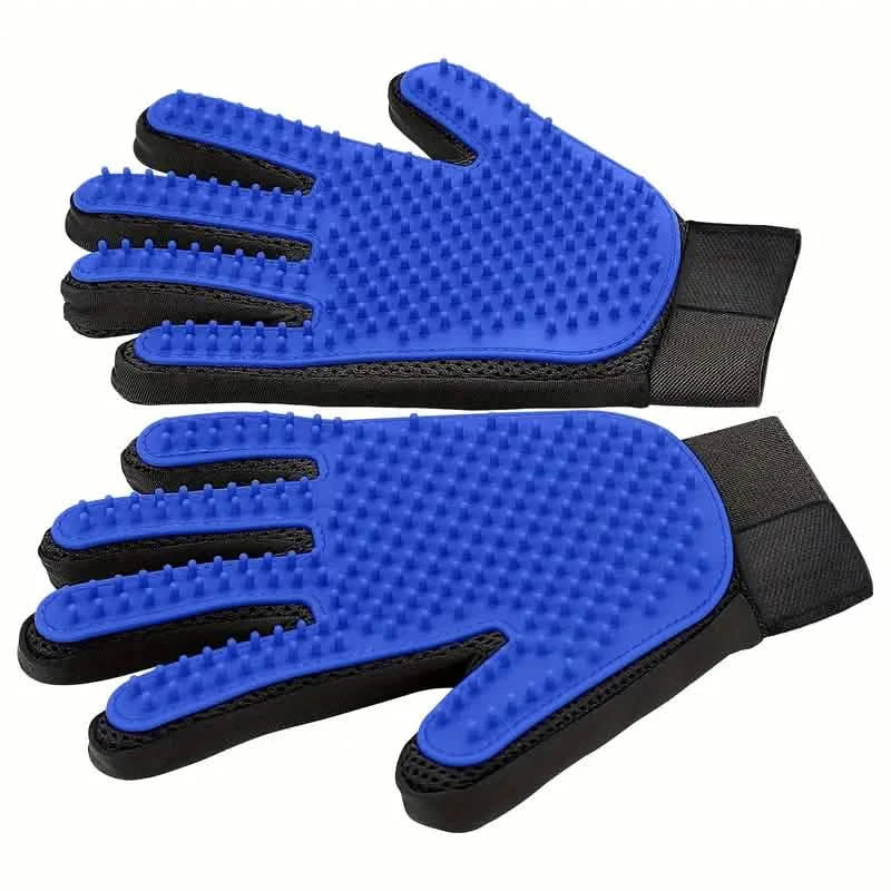 2-in-1 Pet Grooming Gloves Brushes For Dogs And Cat DailySale