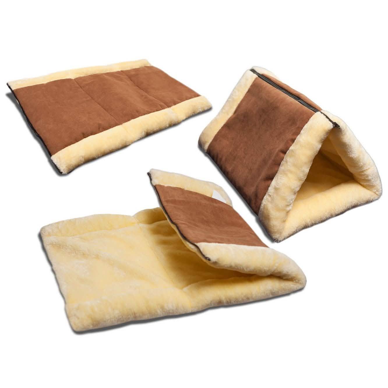 2-in-1 Pet Tunnel Fleece Bed for Cats & Dogs DailySale
