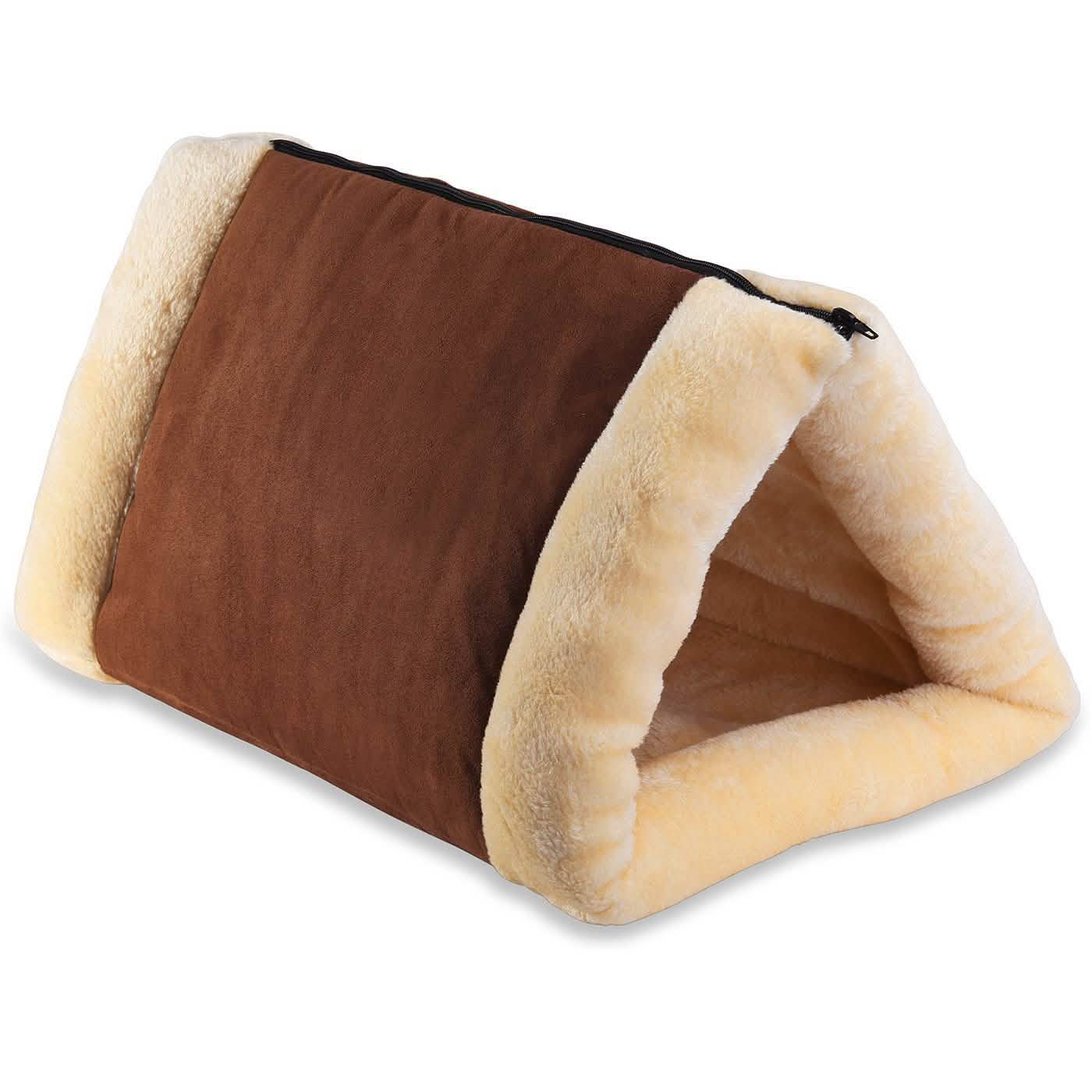 2-in-1 Pet Tunnel Fleece Bed for Cats & Dogs DailySale