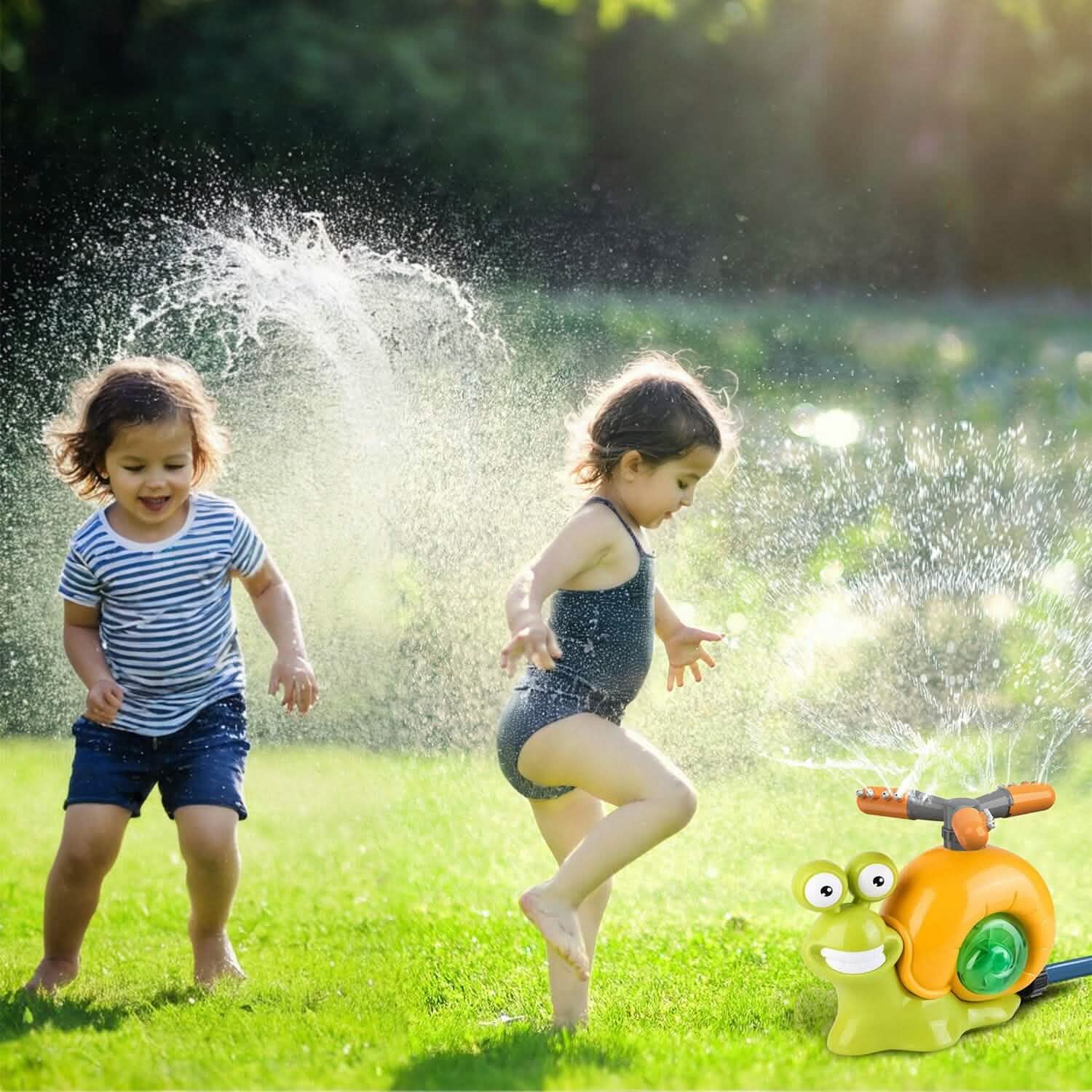 2-in-1 Snail Water Sprinkler Baseball Toy with 2 Sprinkler Nozzles DailySale