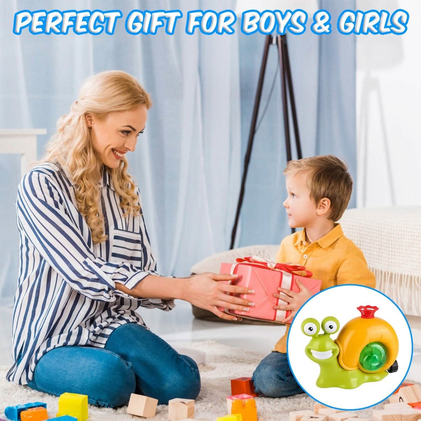 2-in-1 Snail Water Sprinkler Baseball Toy with 2 Sprinkler Nozzles DailySale