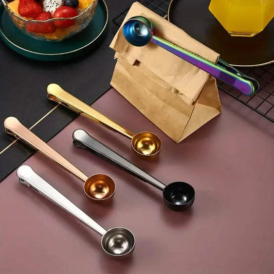 2-in-1 Stainless Steel Coffee Spoon and Sealing Clip DailySale