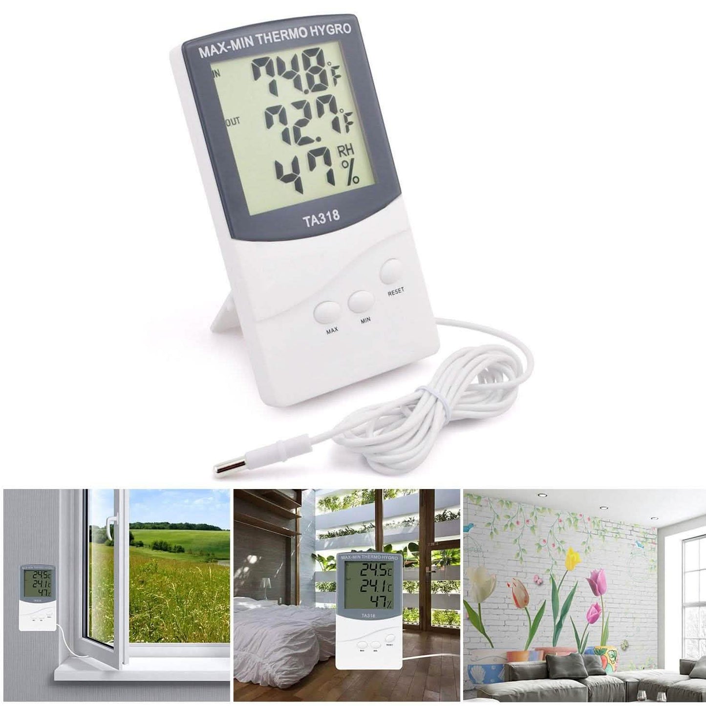 2-in-1 Thermometer and Hygrometer DailySale